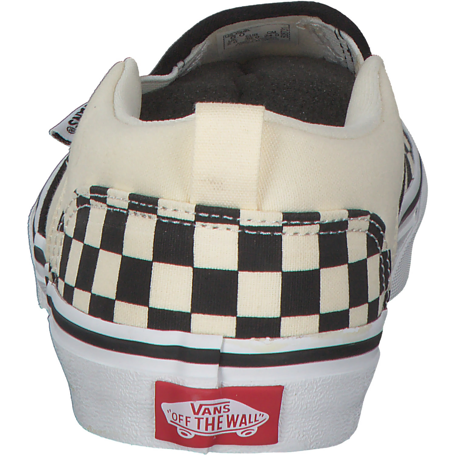 Vans Asher Checkers VN000VH0, Sneakers Low, Kinder, Schwarz (Black/Natural)