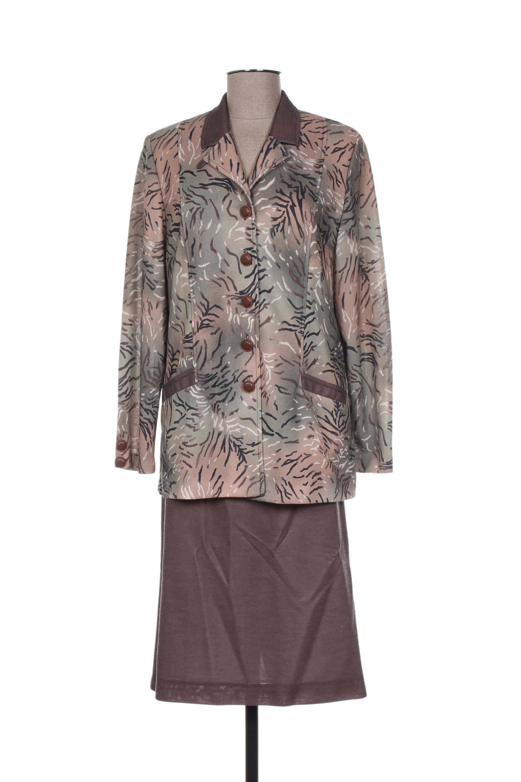 Paul Mausner Jupe Veste Femme couleur marron