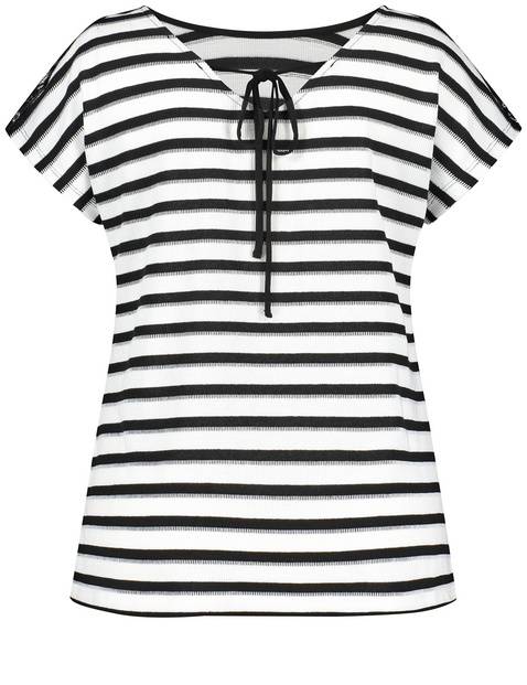 Ringelshirt mit Spitze