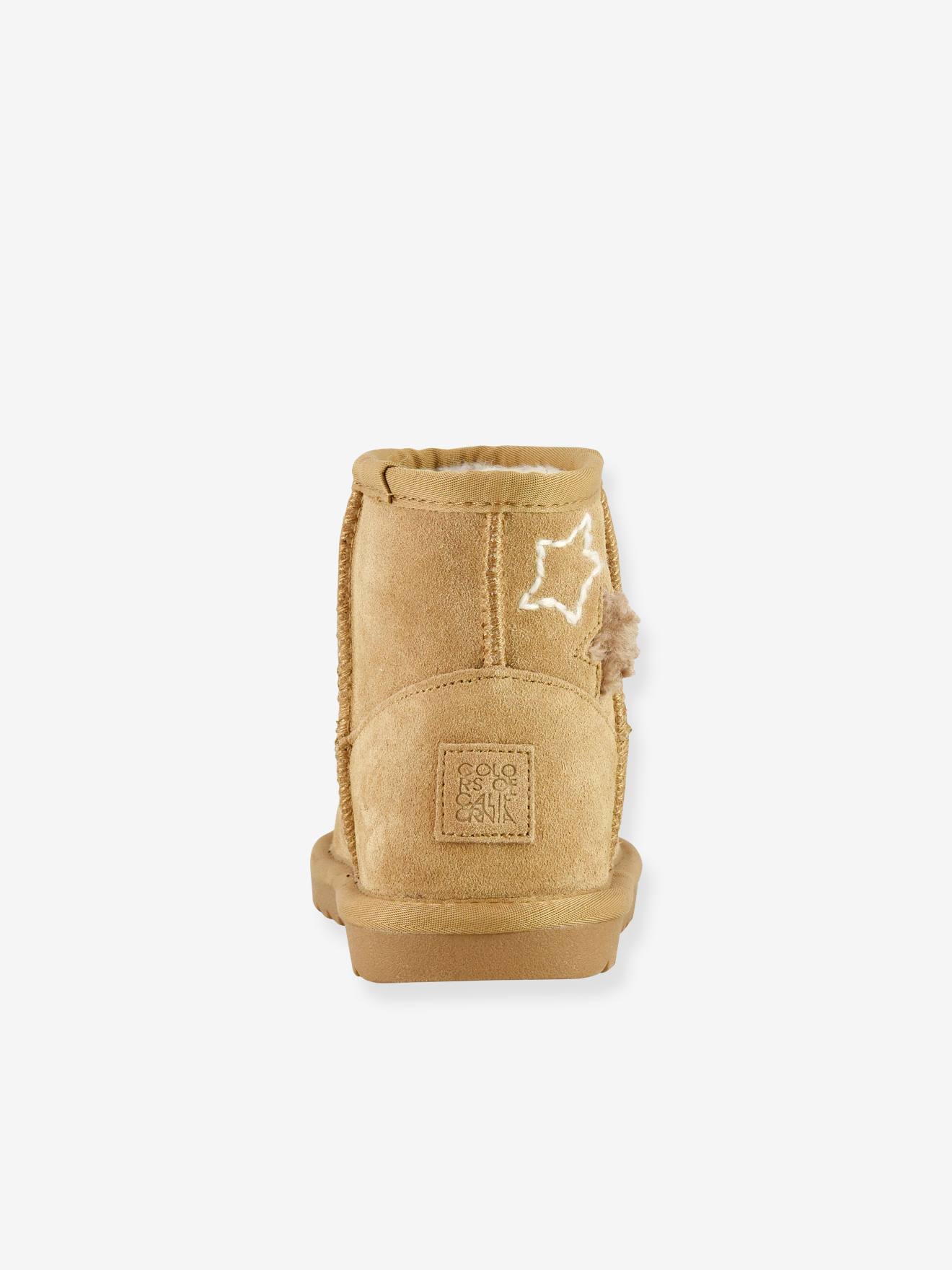 Warme Kinder Boots COLORS OF CALIFORNIA, Sterne - camel