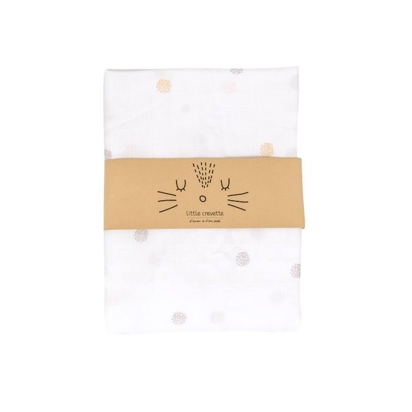 Maxi-lange en coton bio* Pompom beige