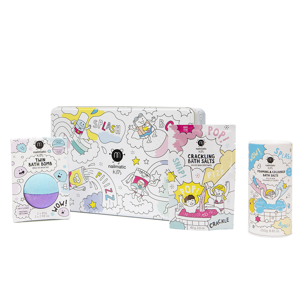 nailmatic BATH BOX Coffret avec 3 produits full size dédiés au bain