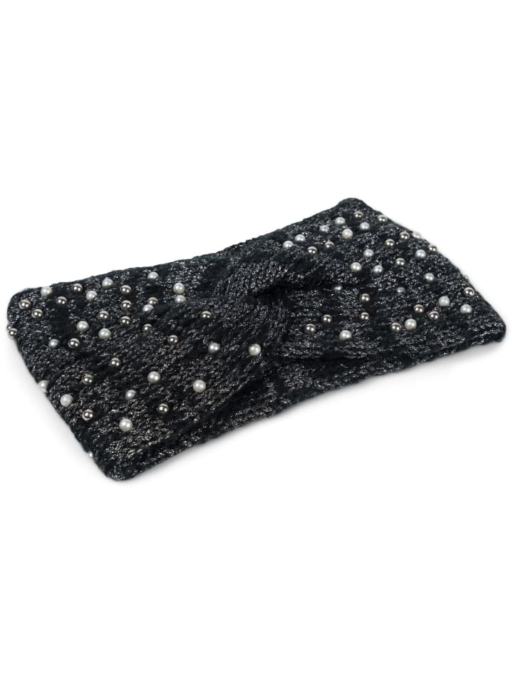 styleBREAKER Strick Stirnband in Schwarz günstig kaufen onesize