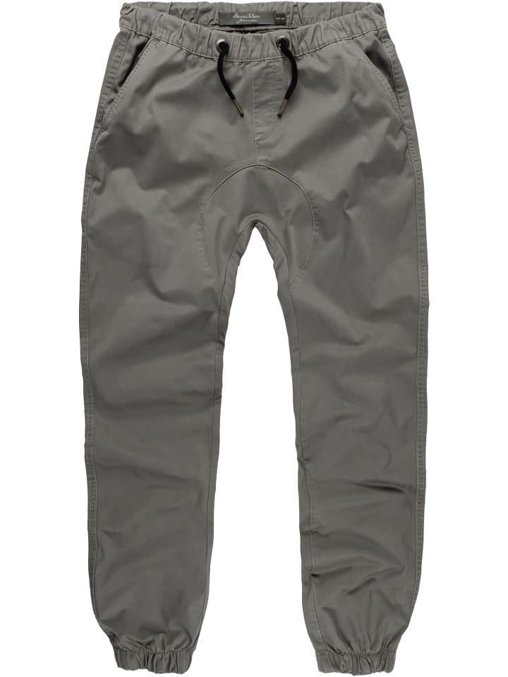 Amaci&Sons Basic Jogger-Chino NEW JERSEY in Dunkelgrau günstig kaufen