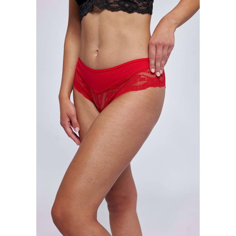 Snocks Hipster mit Spitze aus Bio-Baumwolle Unterhose Damen
