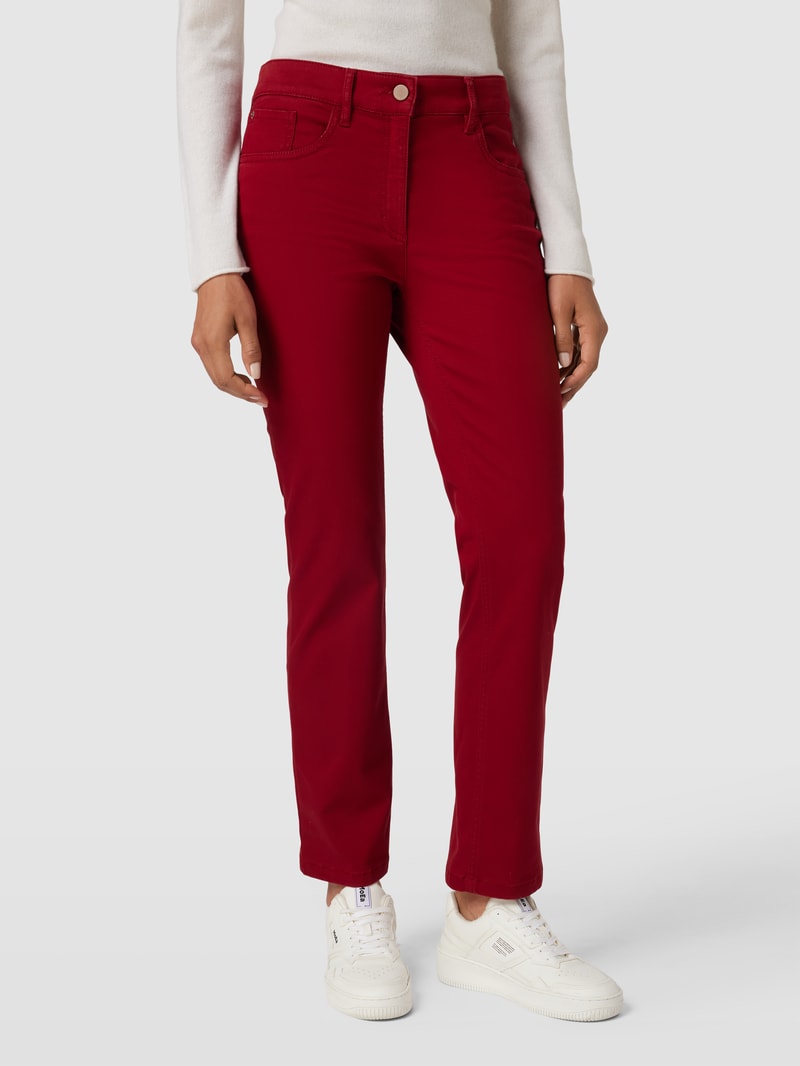 Jeans im 5-Pocket-Design Modell 'CORA' in rot