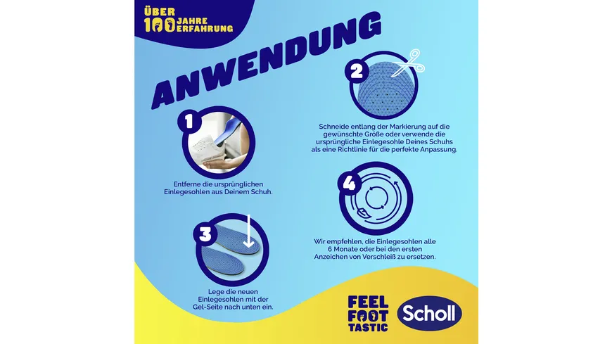 Scholl GelActiv Einlegesohlen EVERYDAY Größe L 40-46,5