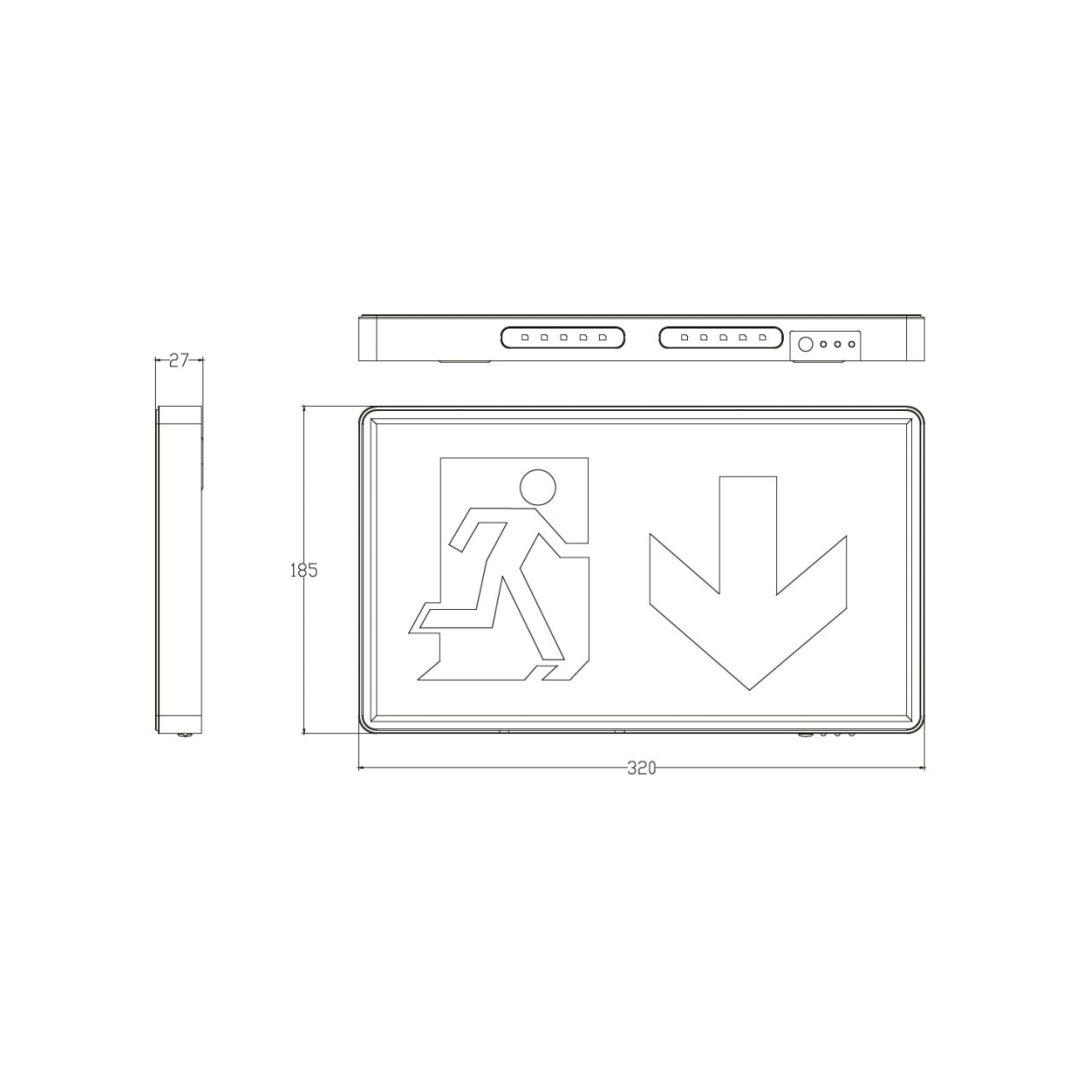 ENOVALITE LED-Fluchtwegleuchte