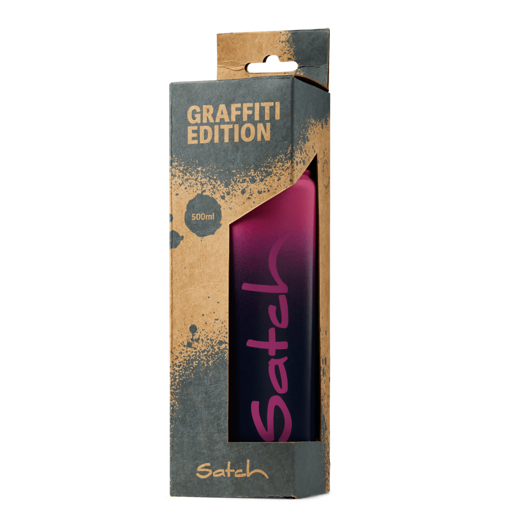 Trinkflasche Pink Graffiti