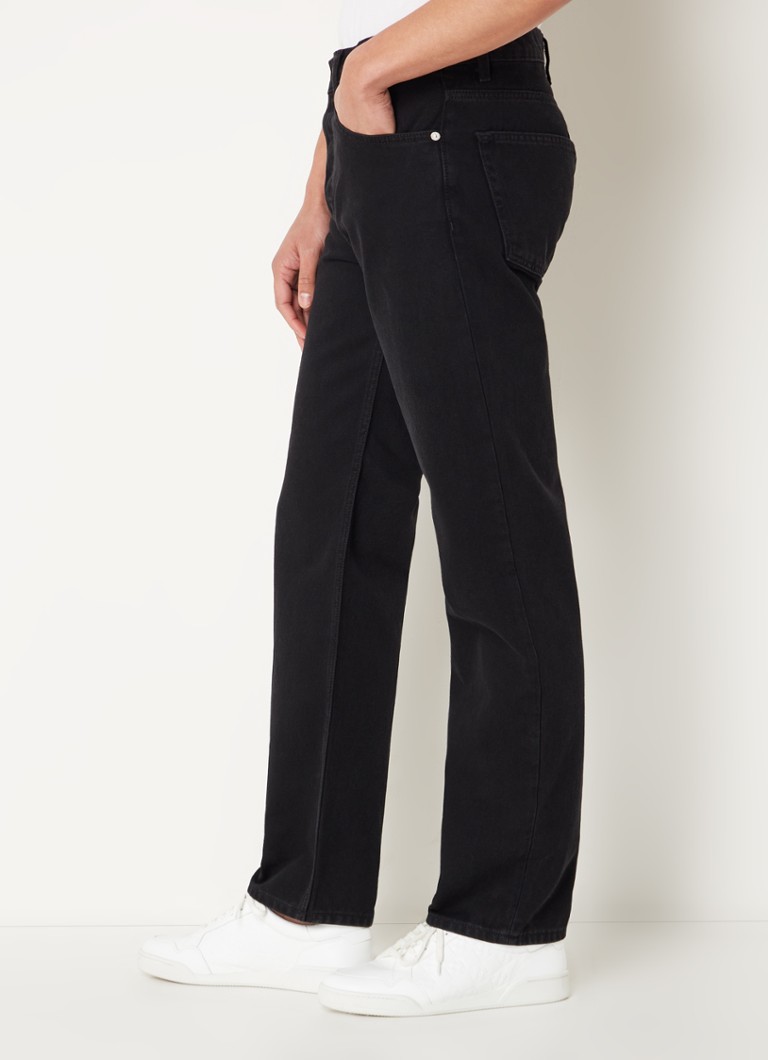 Pantaloni cowboy drepți Sandro cu imprimeu distressed colorat