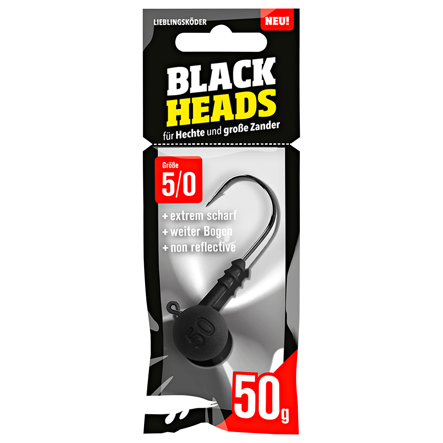 Lieblingsköder Angelhaken Black Head Spitz (5/0)