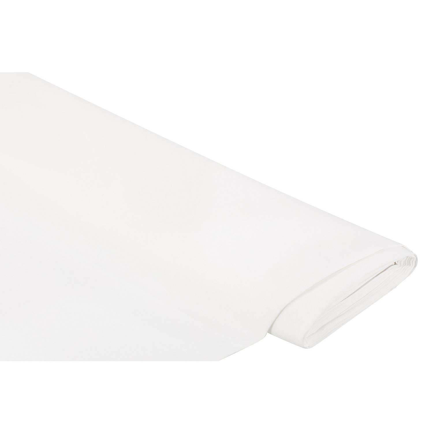 Dekostoff in Canvas-Optik, wollweiß