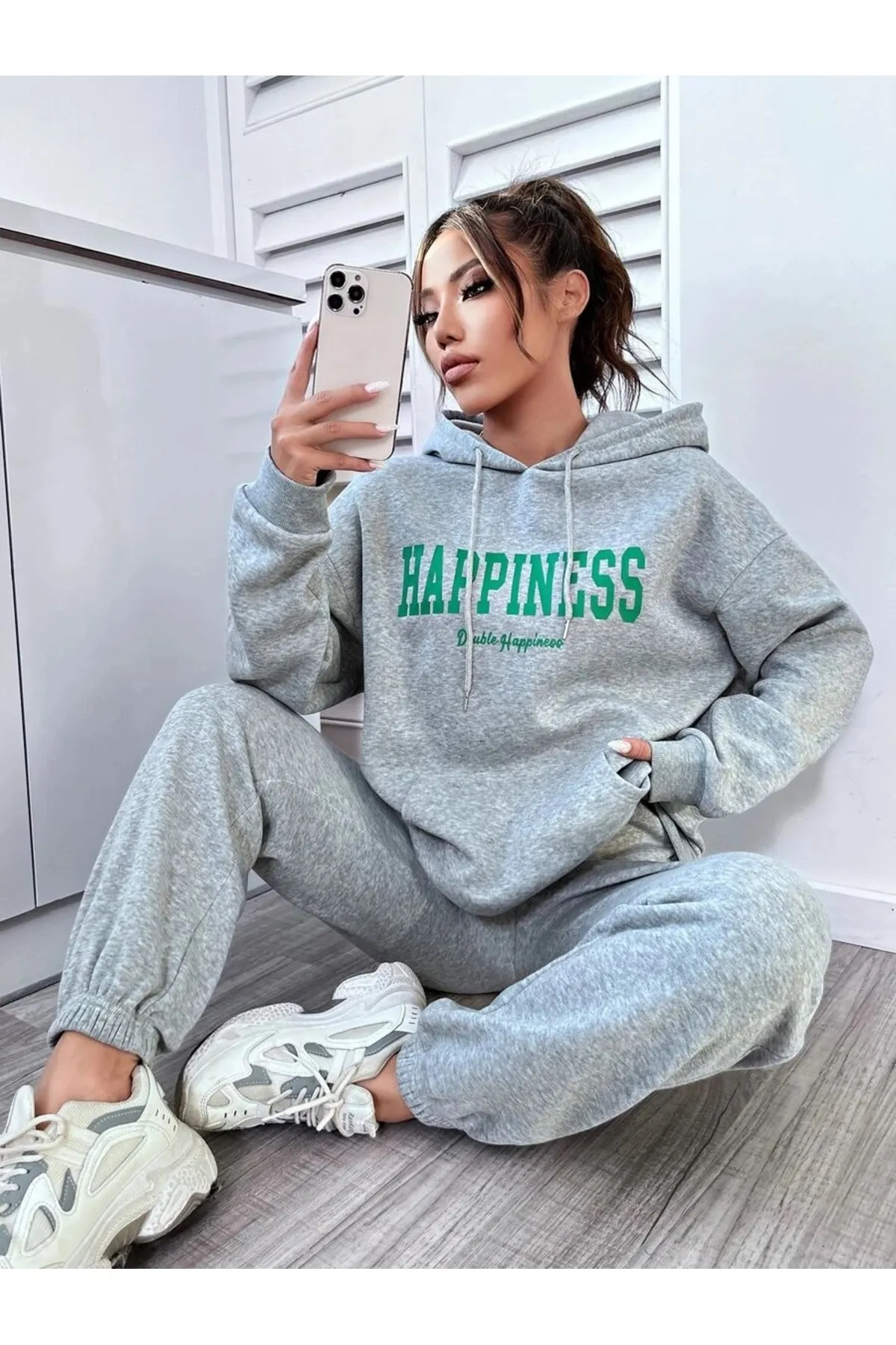 MOONBULL  Sport-Sweatsuit Set - Grau - Regular Fit