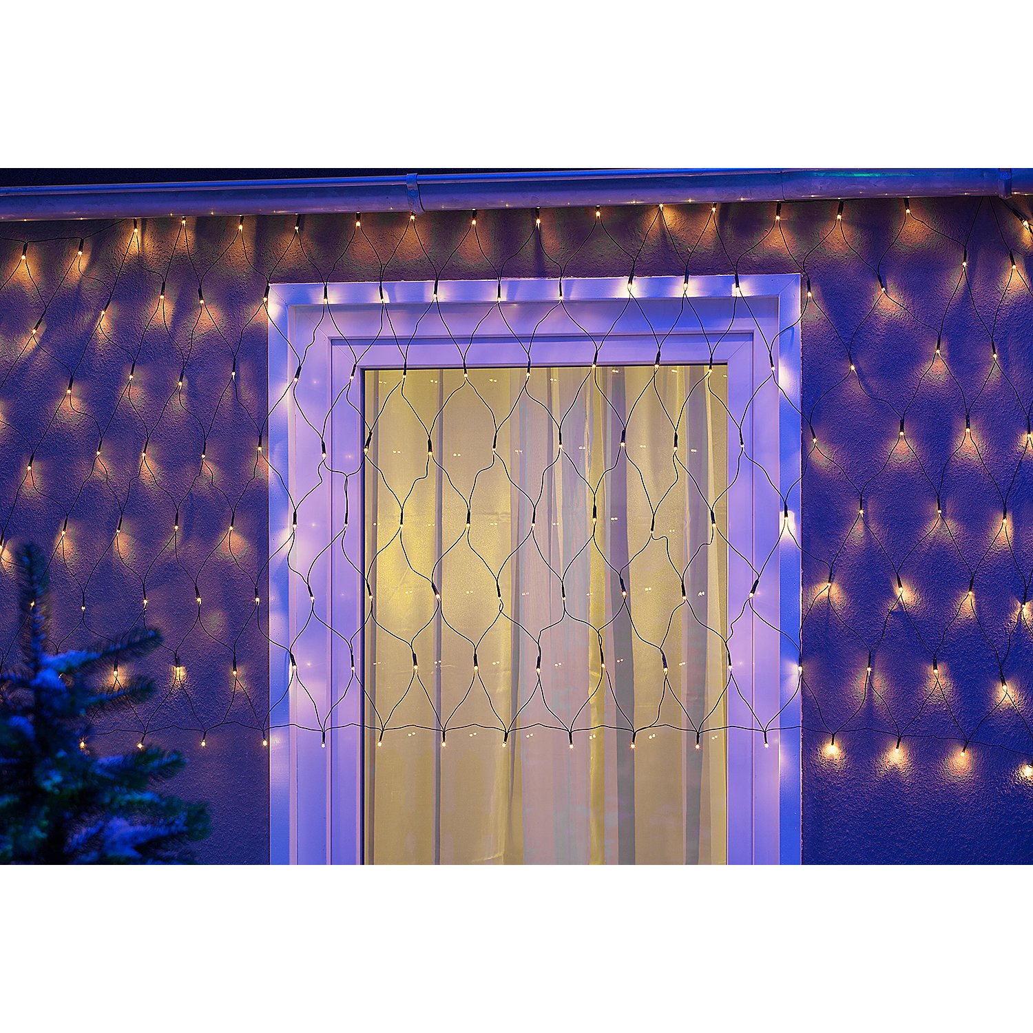 LED Netzlichterkette für den Außenbereich, 180 LEDs