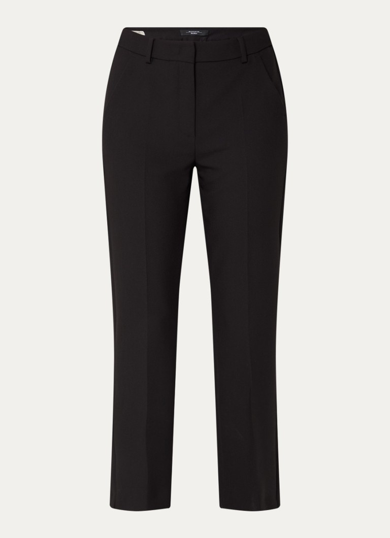 Pantaloni scurți MaxMara Rana cu talie înaltă, croială mulată și buzunare laterale.