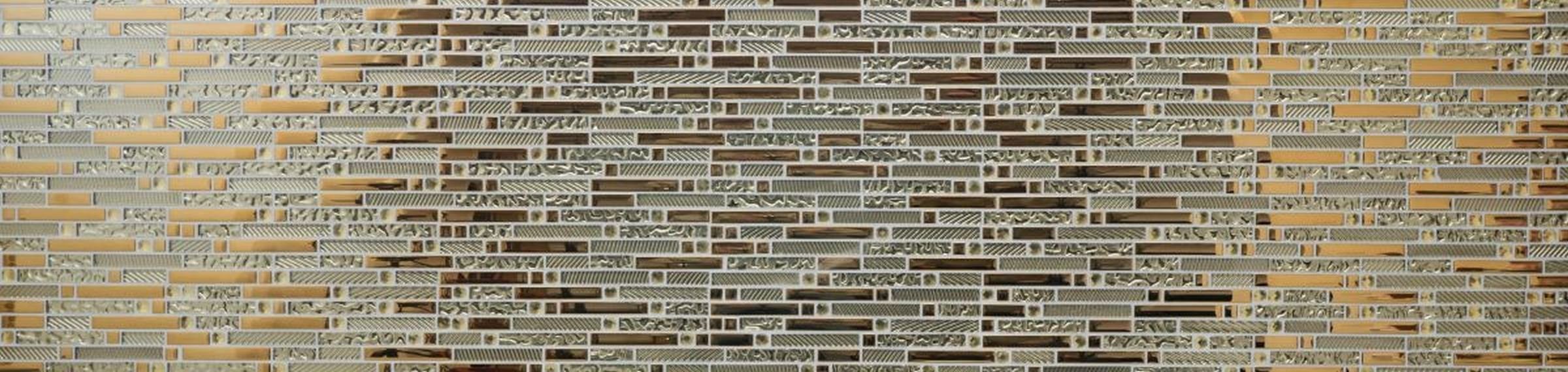 Mosani Mosaikfliesen Glasmosaik Stäbchen Mosaikfliesen Fliesenspiegel Electroplated