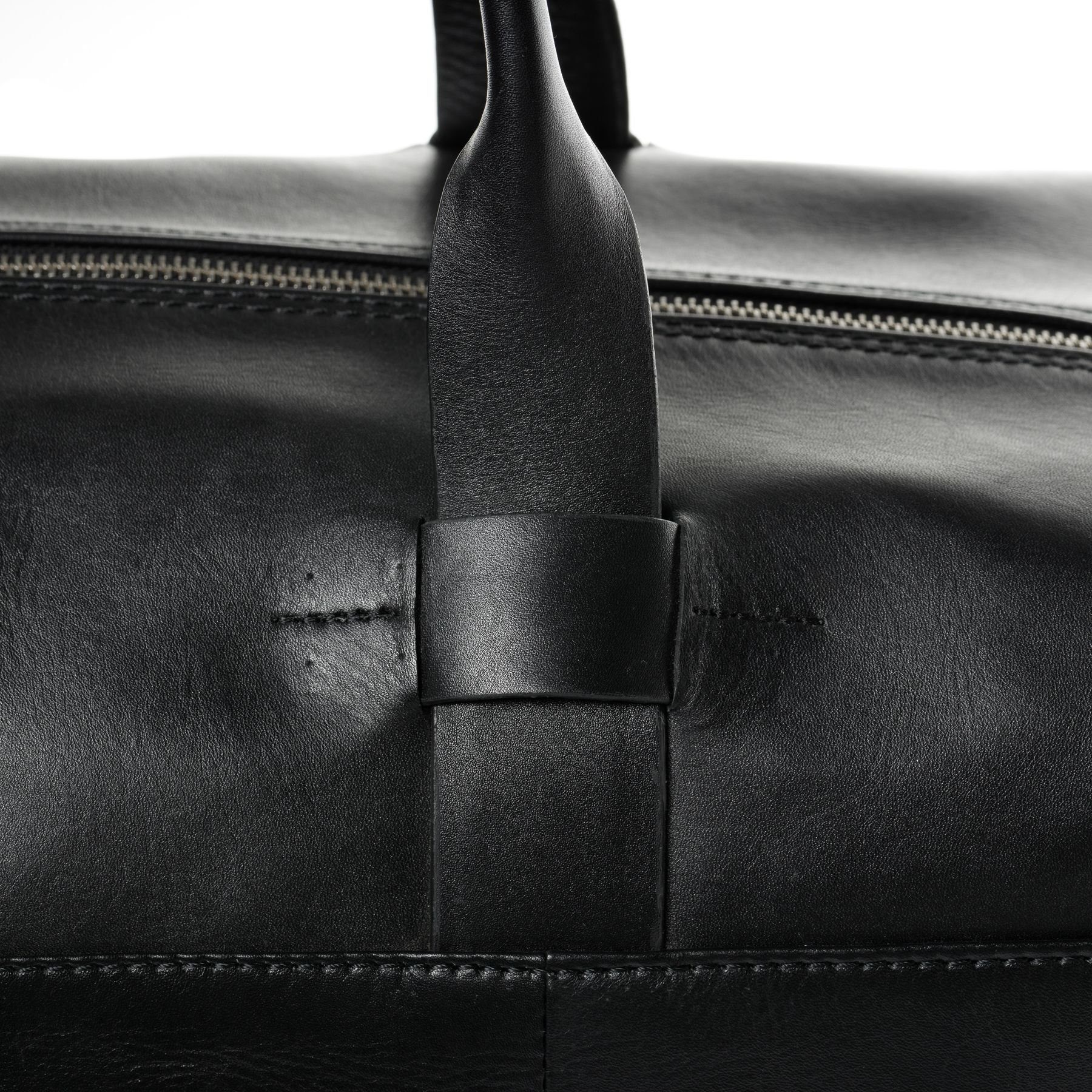 FEYNSINN Reisetasche Leder Weekender Unisex TROY, Echtleder Reisegepäck für Damen & Herren, Sporttasche XL schwarz