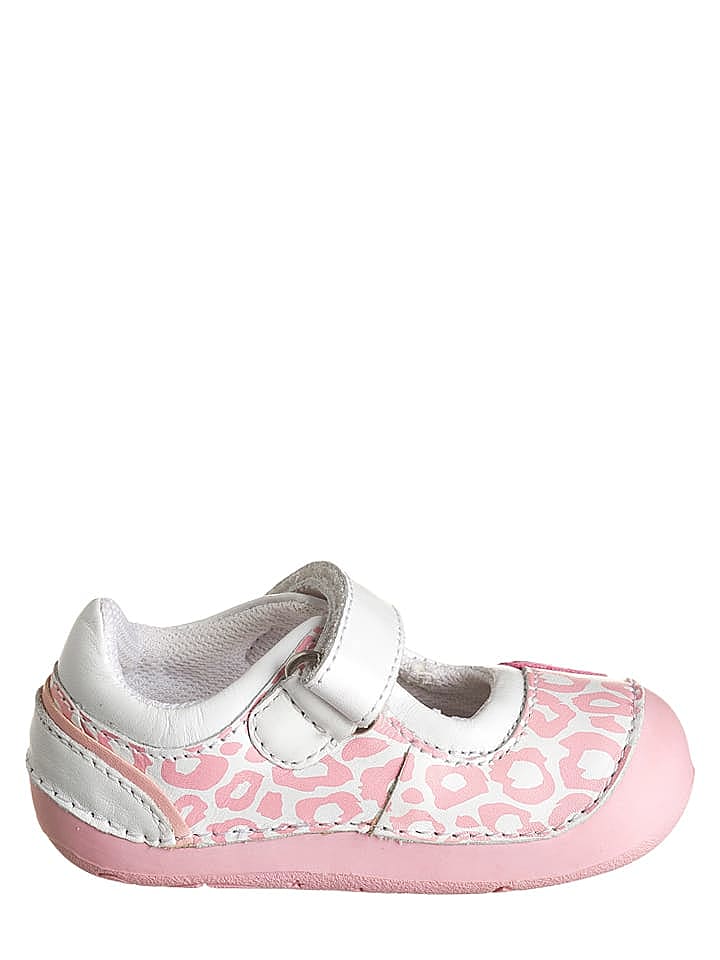 Lea Lelo Leder-Spangenballerinas in Weiß/ Rosa günstig kaufen 18