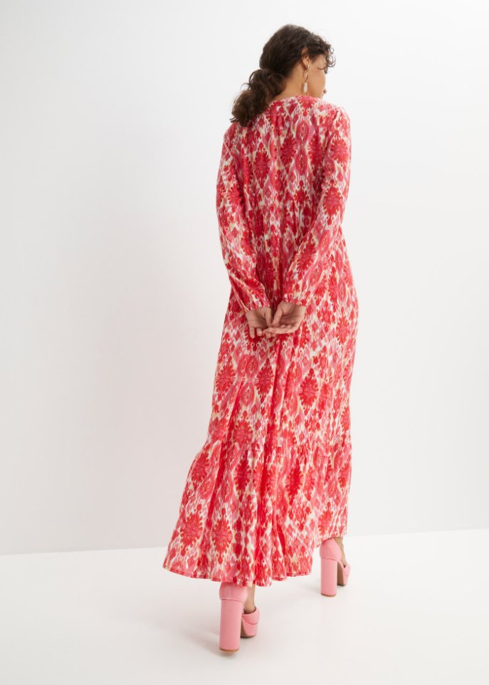 bedrucktes Tunika-Kleid aus nachhaltiger Viskose