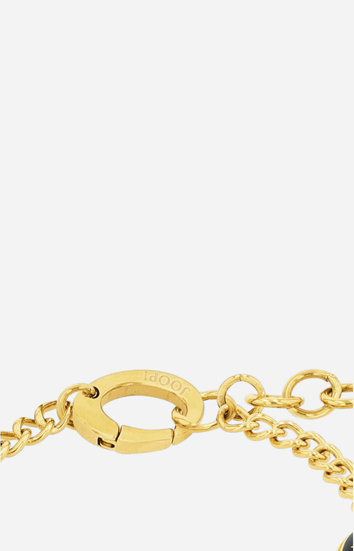 Armband mit Enamel Black in Gold/Schwarz
