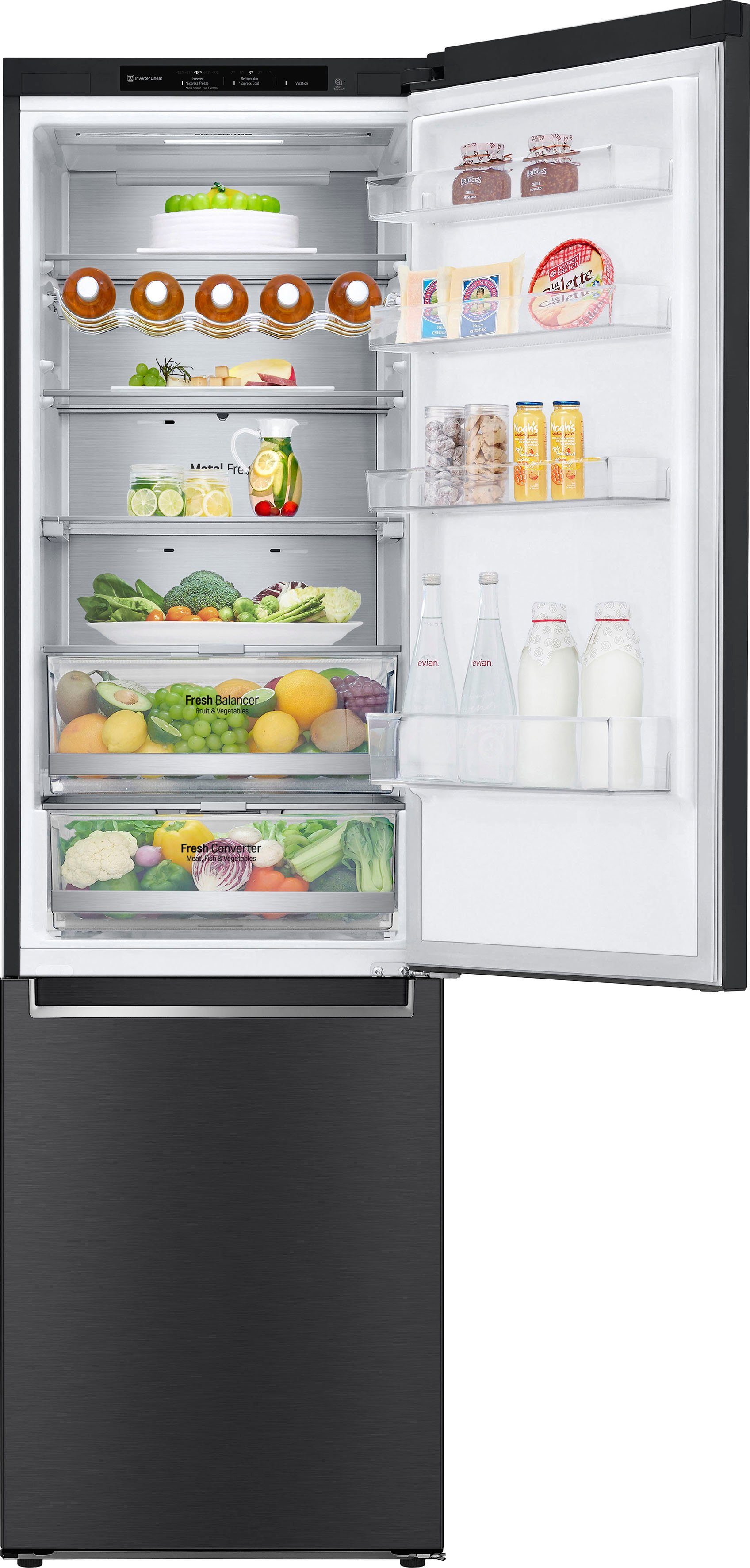 LG Kühl-/Gefrierkombination GBB92MCB1P, 203 cm hoch, 59,5 cm breit, nur 99kWh Jahresverbrauch