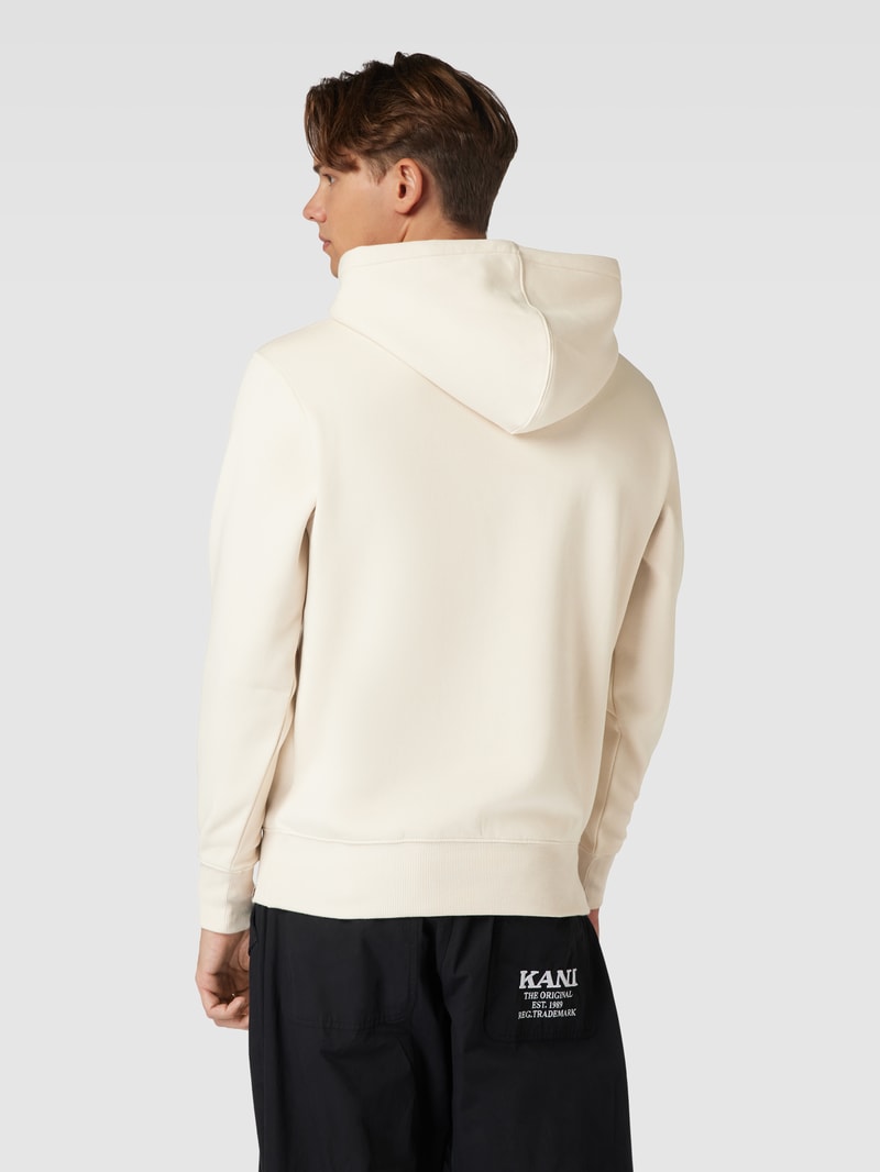 Hoodie mit Label-Print Modell 'PARK' in beige