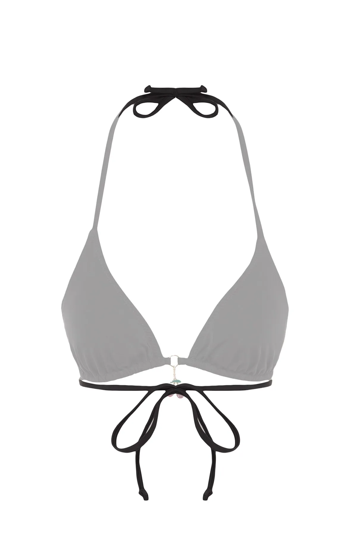 Trendyol Collection  Schwarzes Triangel-Accessoire-Bikinioberteil TBESS23BU00045