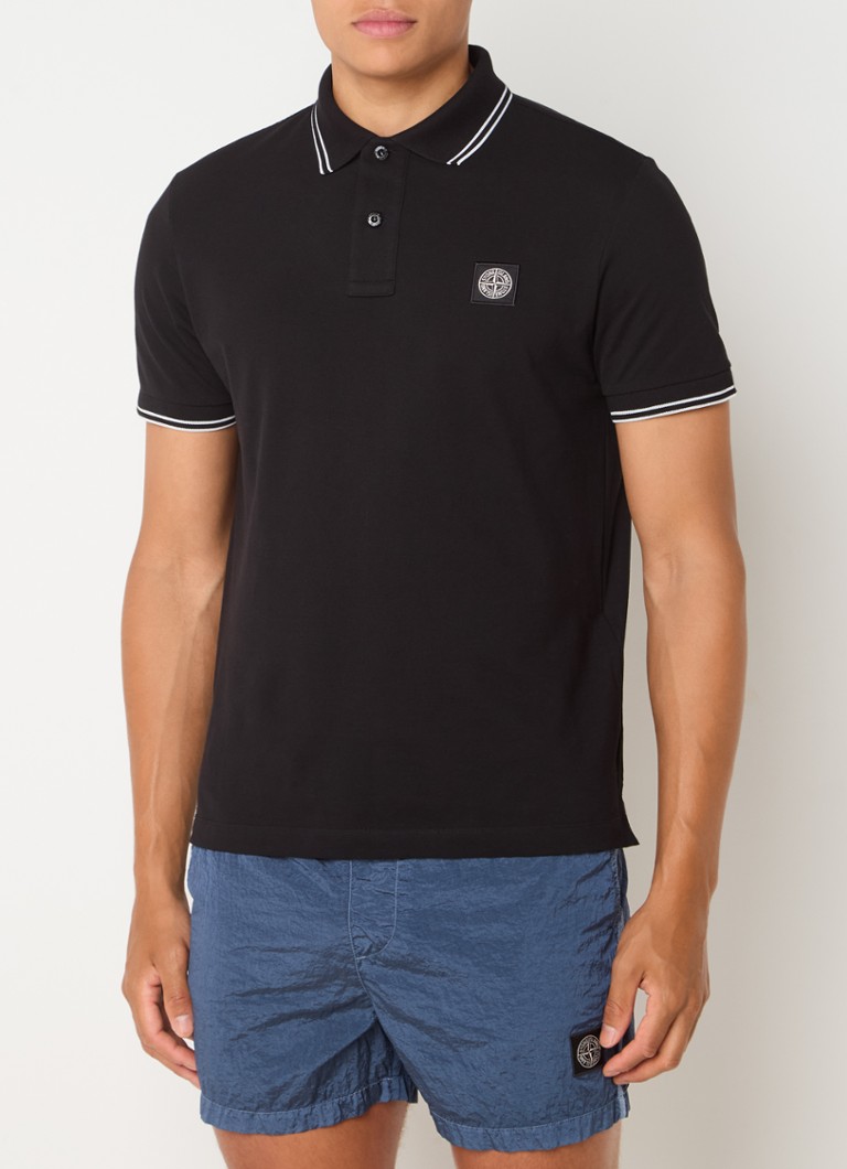 Πόλο μπλουζάκι Stone Island 2SC18 από βαμβακερό πικέ κανονικής εφαρμογής με επένδυση στα μανίκια