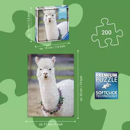 Puzzle 200 Teile - Alpaka