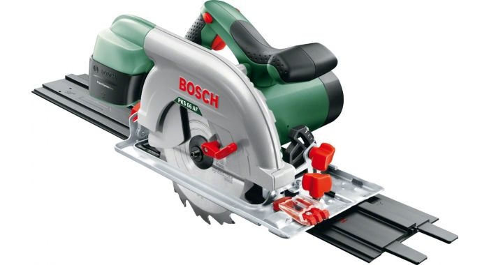 Ferăstrău circular Bosch Green 0603502000 PKS 66 A 1600 W + șină de ghidare
