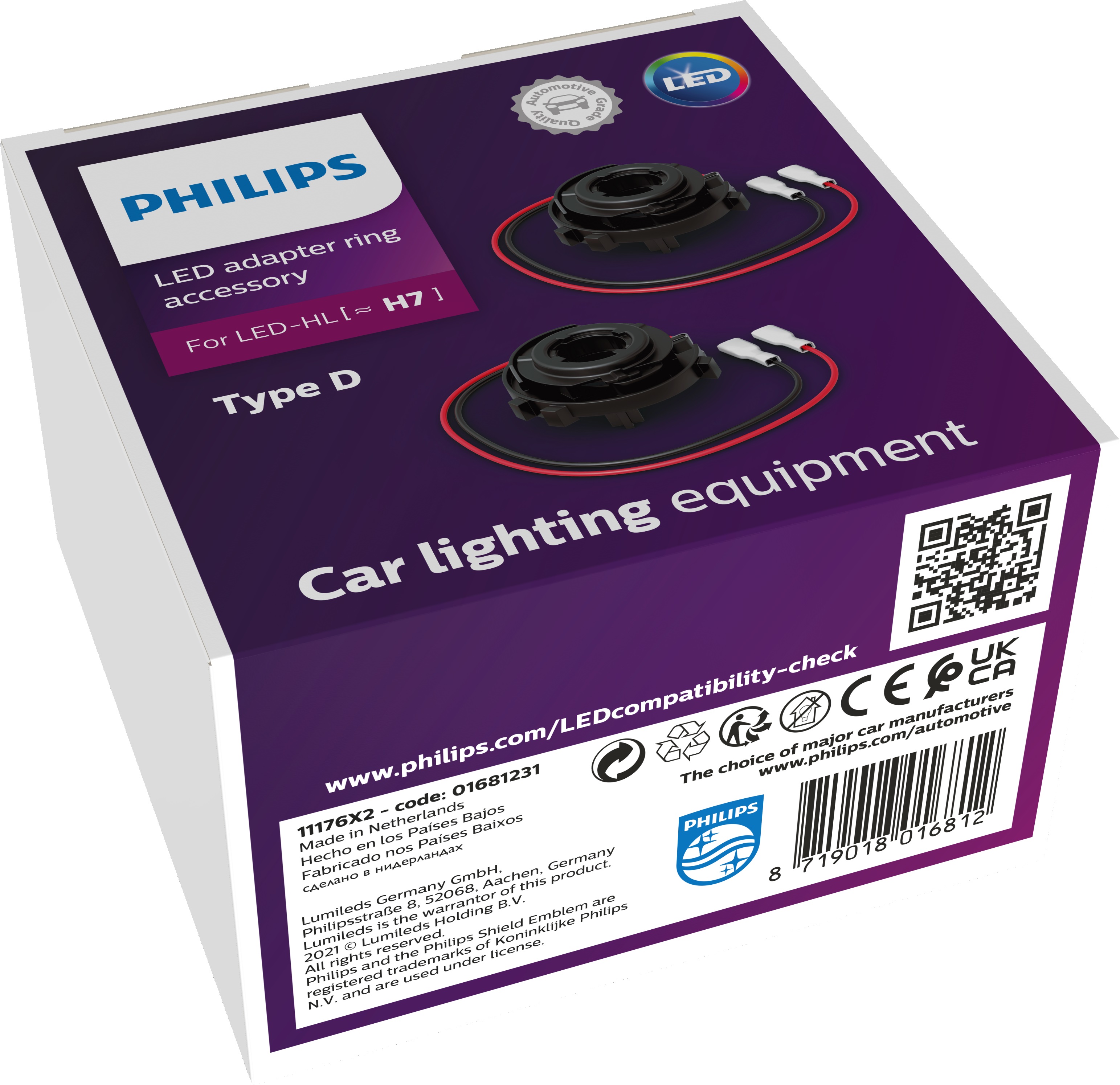 Philips Adapter-Ring H7-LED Typ D - ATU