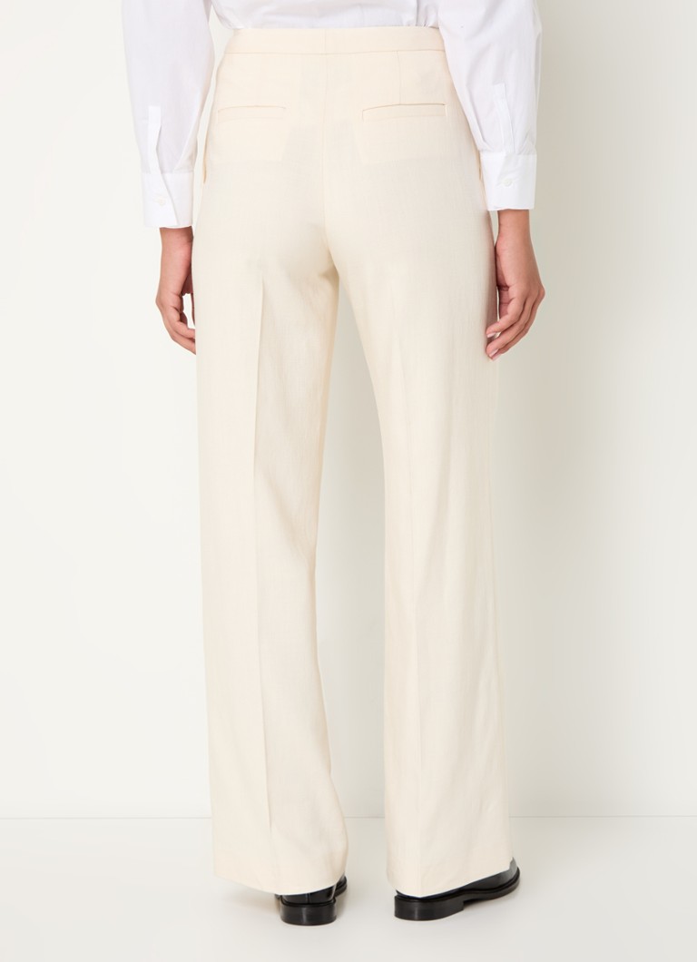 Calça Claudie Pierlot Pisto de cintura alta e corte reto com bolsos laterais.