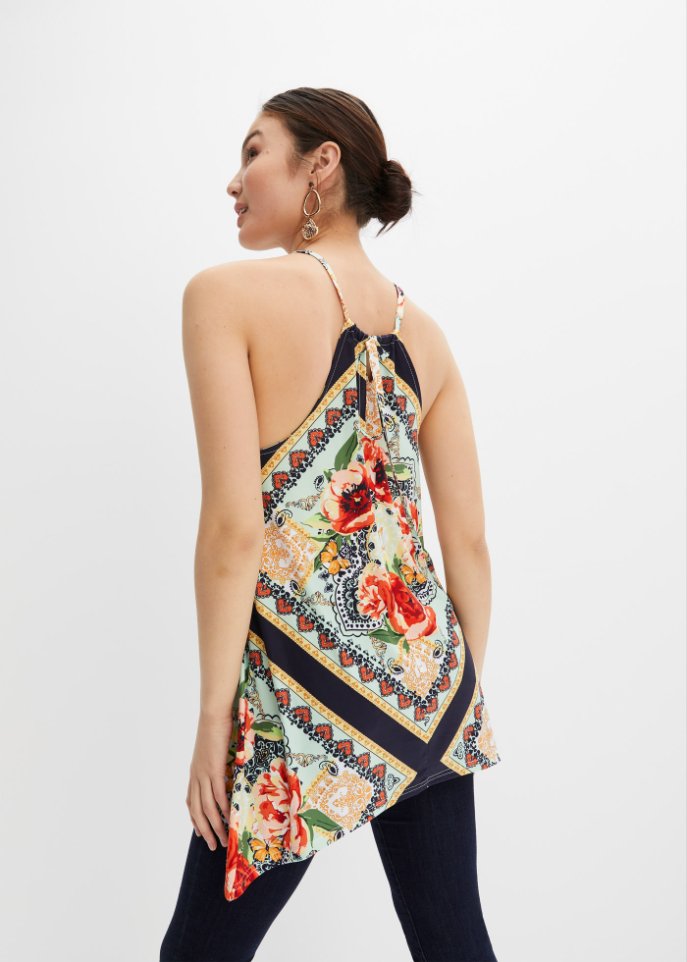 Top, Scarf-Print