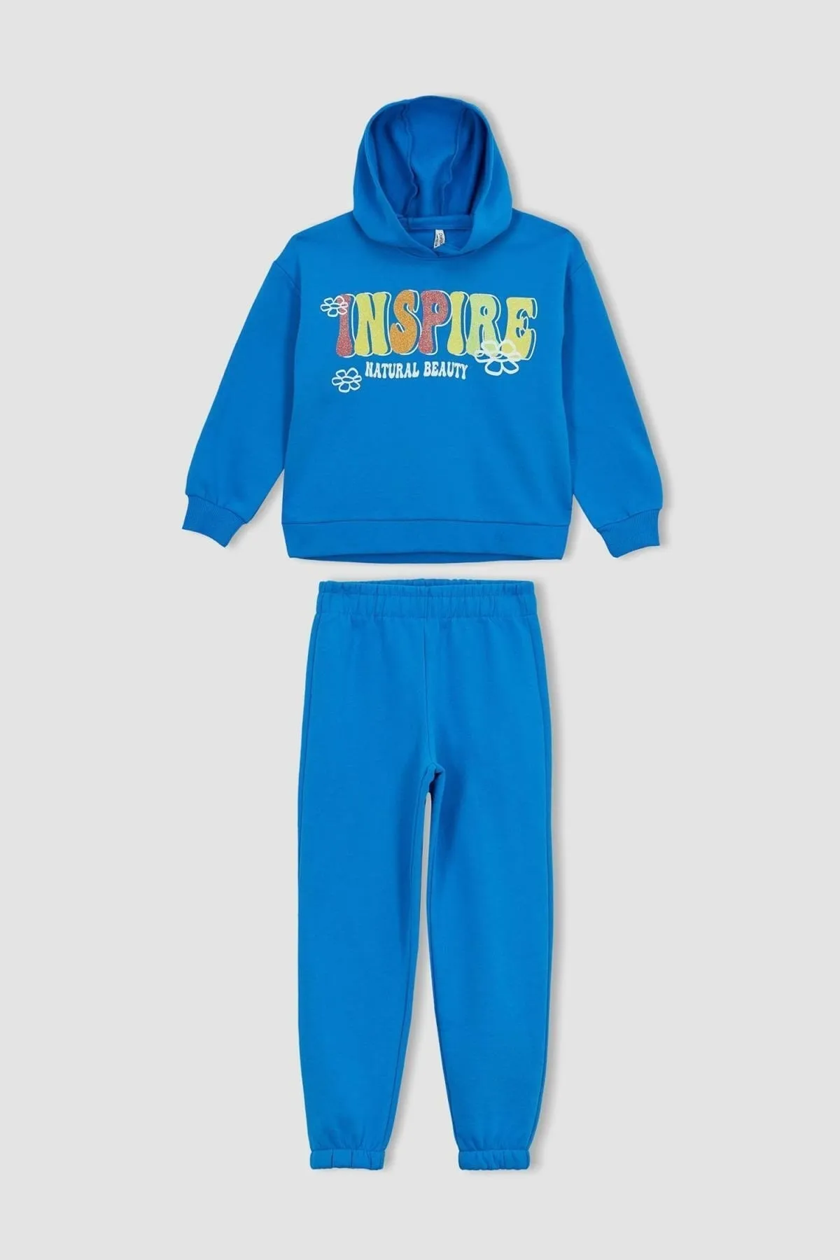 DeFacto  Mädchen Bedrucktes Sweatshirt Jogginghose 2er Set Y9070a622wn