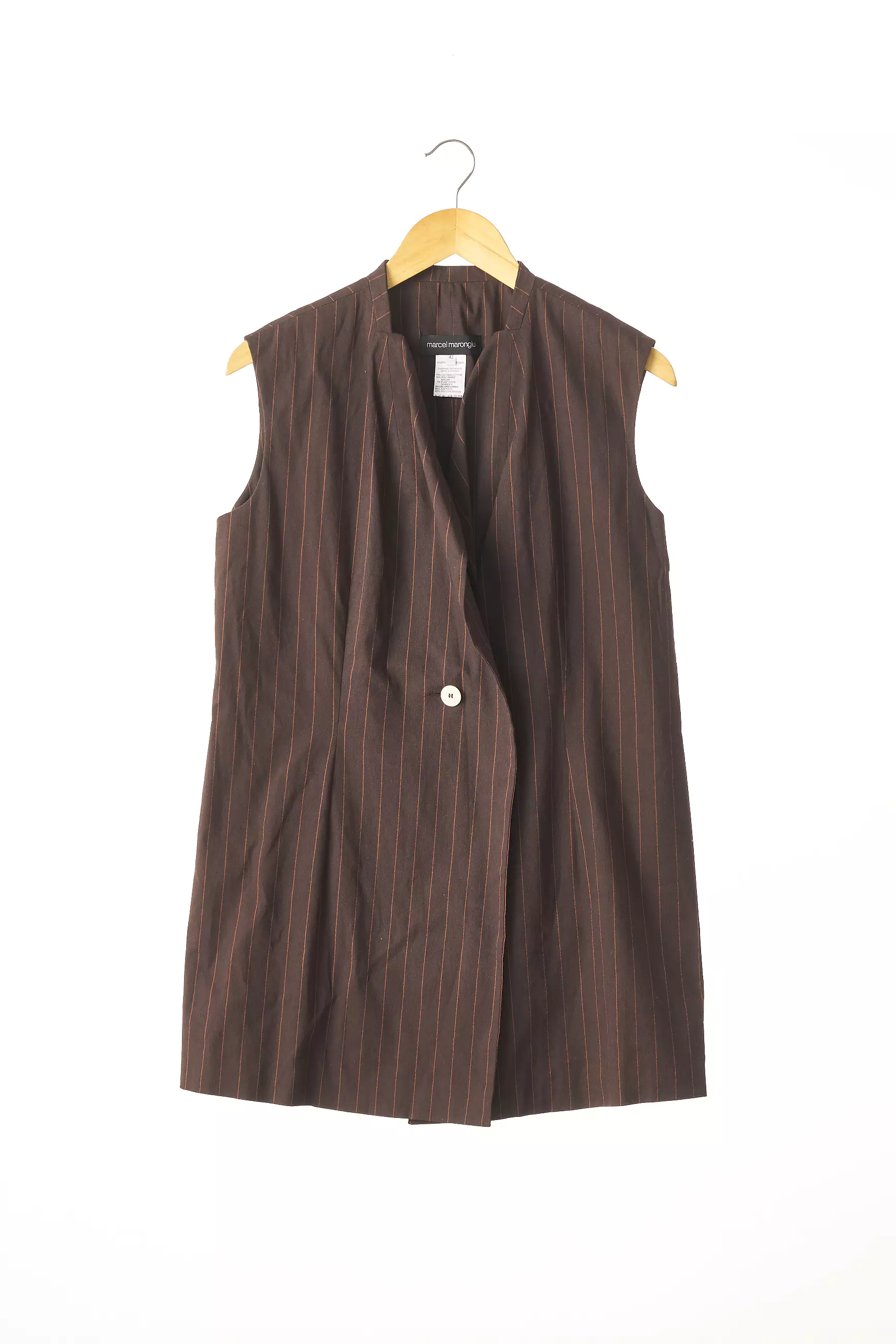 Marcel Marongiu Gilet Femme couleur marron