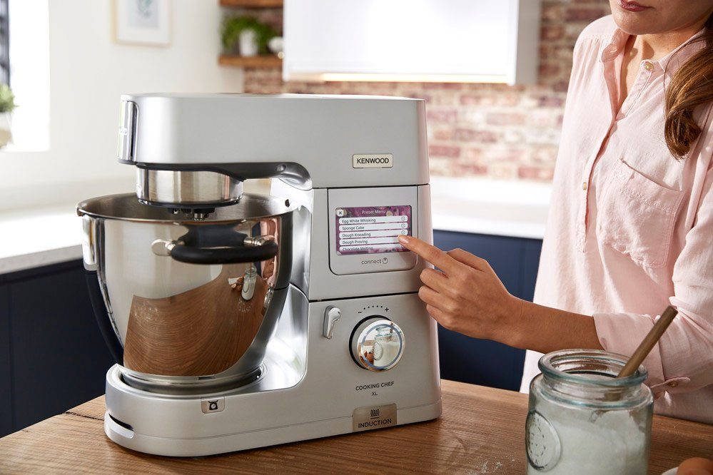 KENWOOD Küchenmaschine mit Kochfunktion Cooking Chef XL KCL95.424SI, 1500 W, 6,7 l Schüssel, mit integrierter Waage und umfangreichem Zubehör
