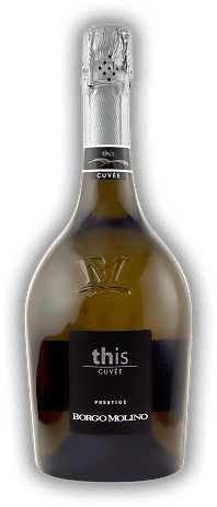 Borgo Molino Cuvée This Prestige Brut Vino Spumante Borgo Molino Cuvée This Prestige Brut Vino Spumante Trockener und sehr feiner, zart-fruchtiger Spumante. 0,75	 Liter - Vol 11%