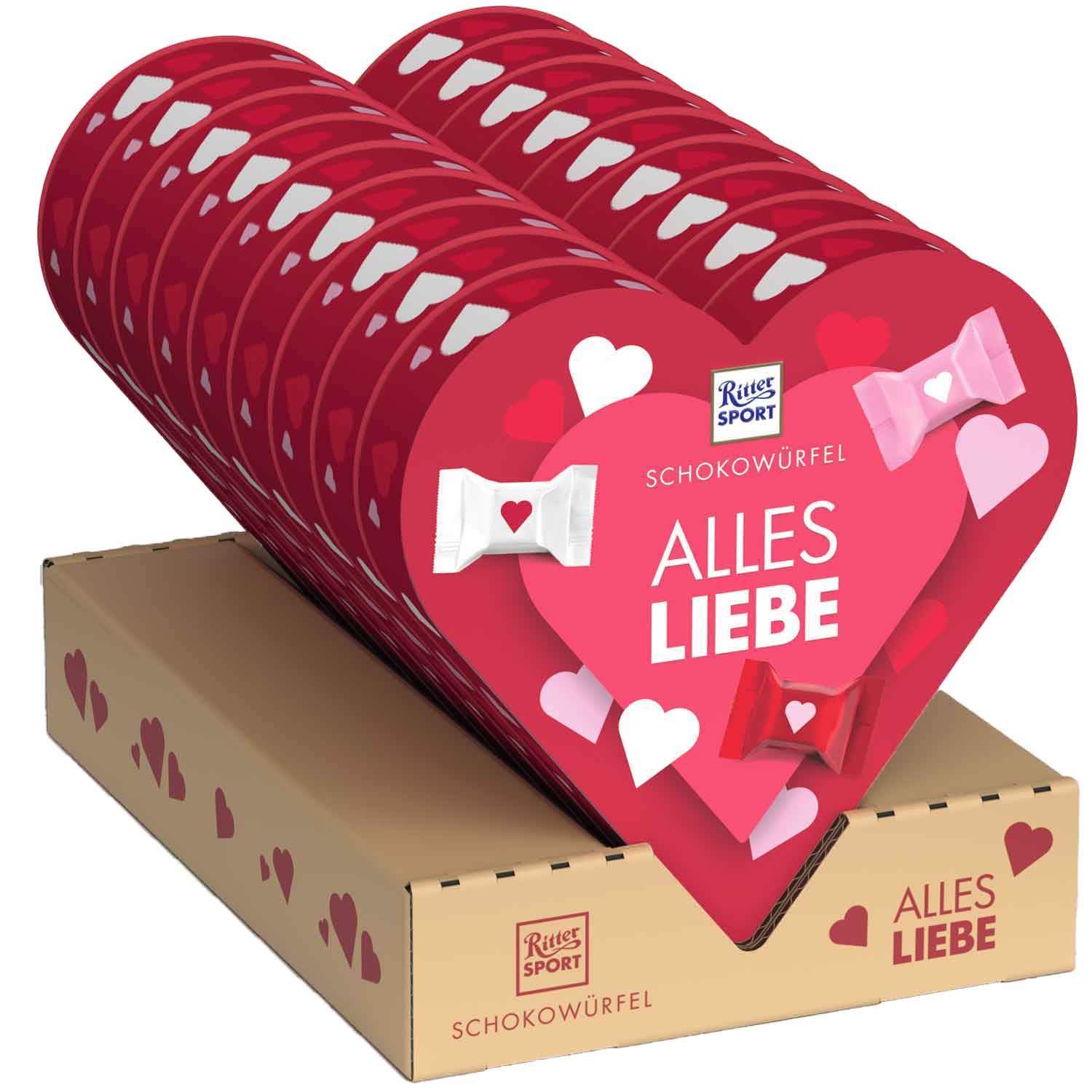 Ritter Sport Schokowürfel Herz 119g