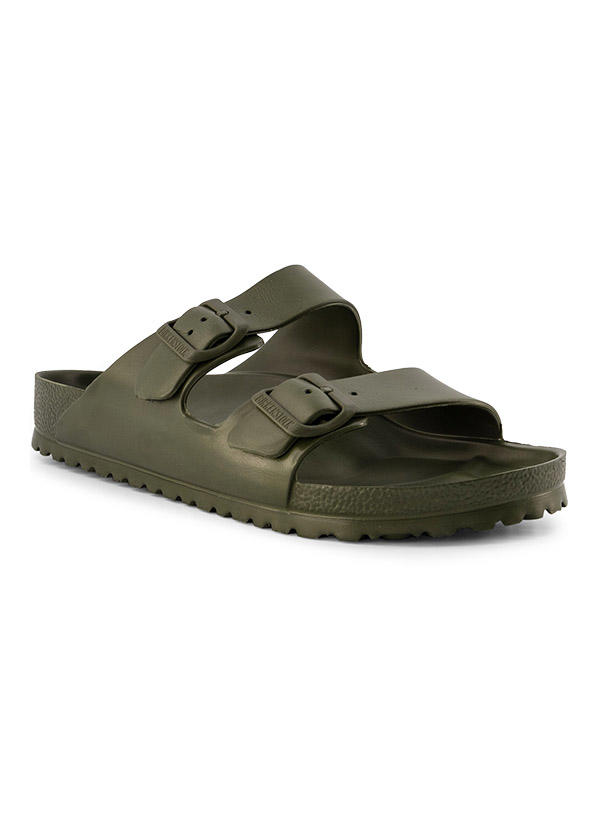 BIRKENSTOCK, Pantoletten, Gummi, Normale Passform, khaki