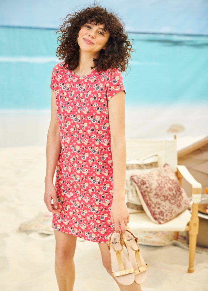 Shirtkleid mit seitlichen Schlitzen (2er Pack)