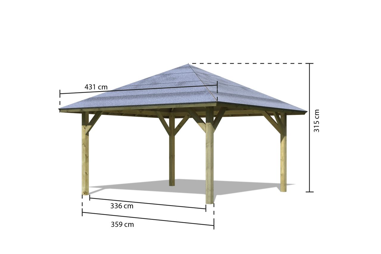 Karibu Pavillon Carport 
