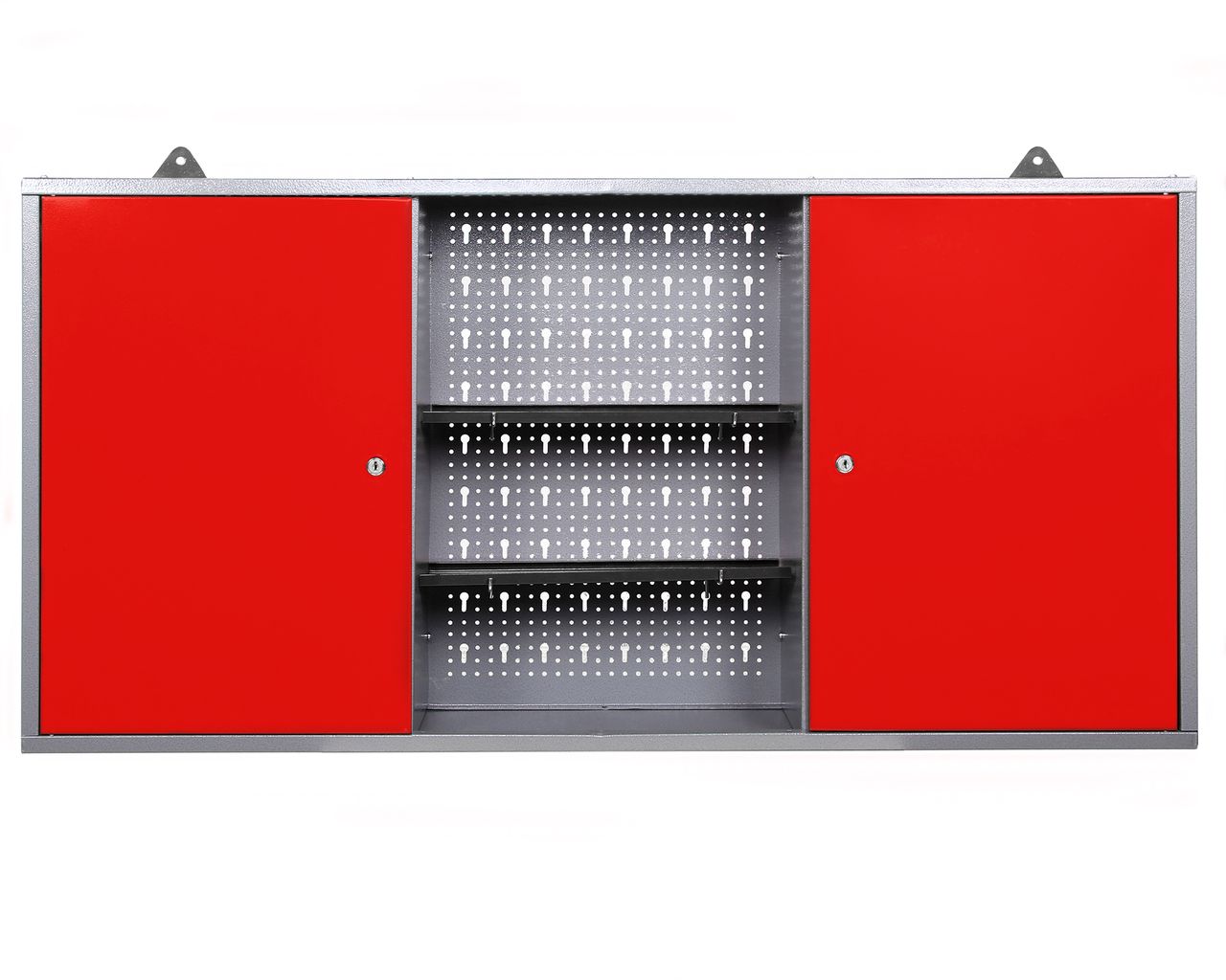 Ondis24 Werkstatt Set Klaus 120 cm 1 Schrank LED rot
