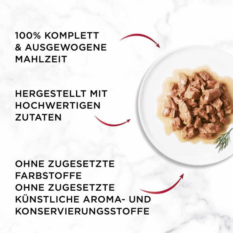 GOURMET Nassfutter GOURMET Mon Petit Intense 8x6x50g mit Ente, Huhn, Truthahn