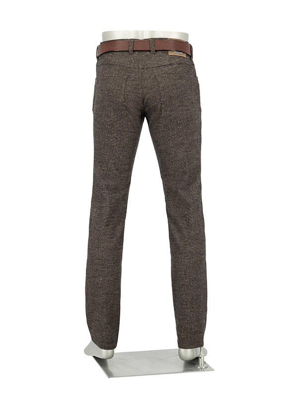Alberto, Hose Pipe, Regular Fit, Wolle, nachtblau meliert