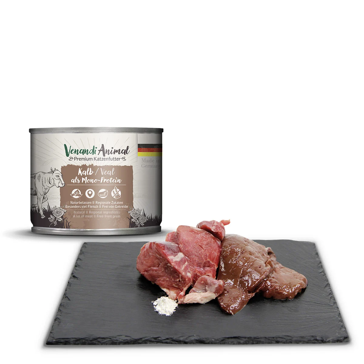 Venandi Animal - Probierpaket III Huhn, Pute, Rind, Pferd, Kalb, Truthahn