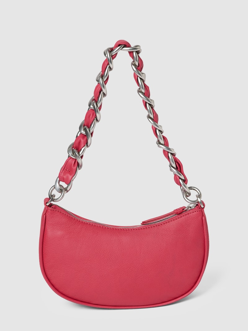 Handtasche mit Label-Detail in fuchsia