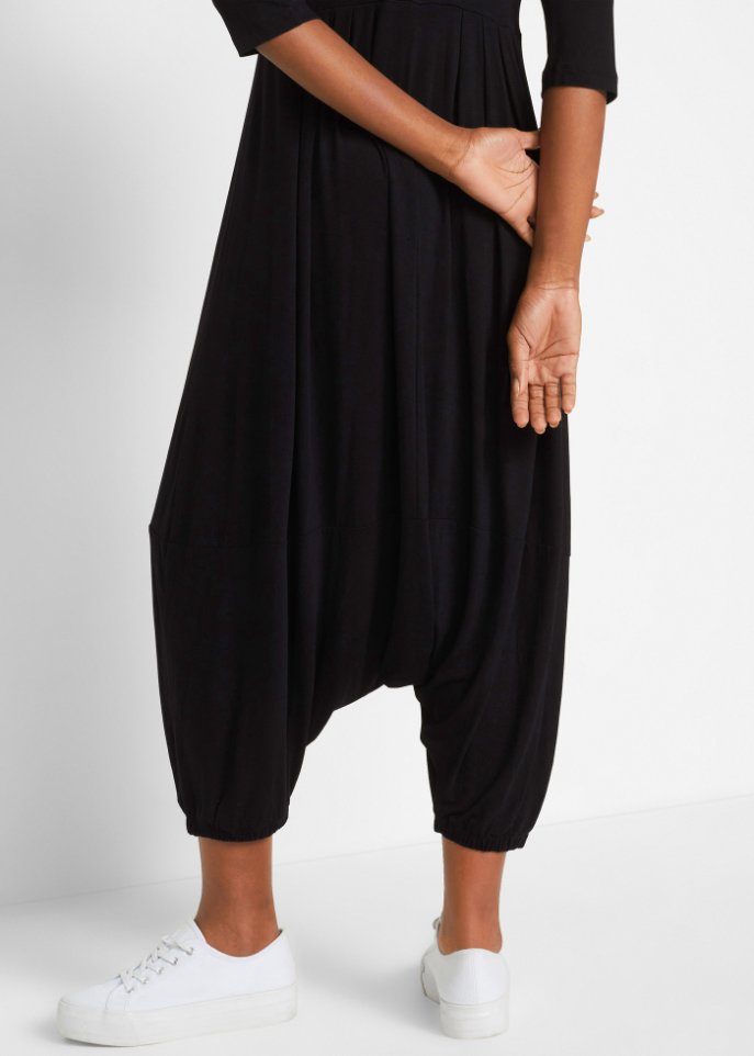 Jumpsuit mit Haremshose, Halbarm