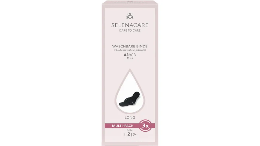 SELENACARE Binden Waschbar Größe 2 Multi Pack