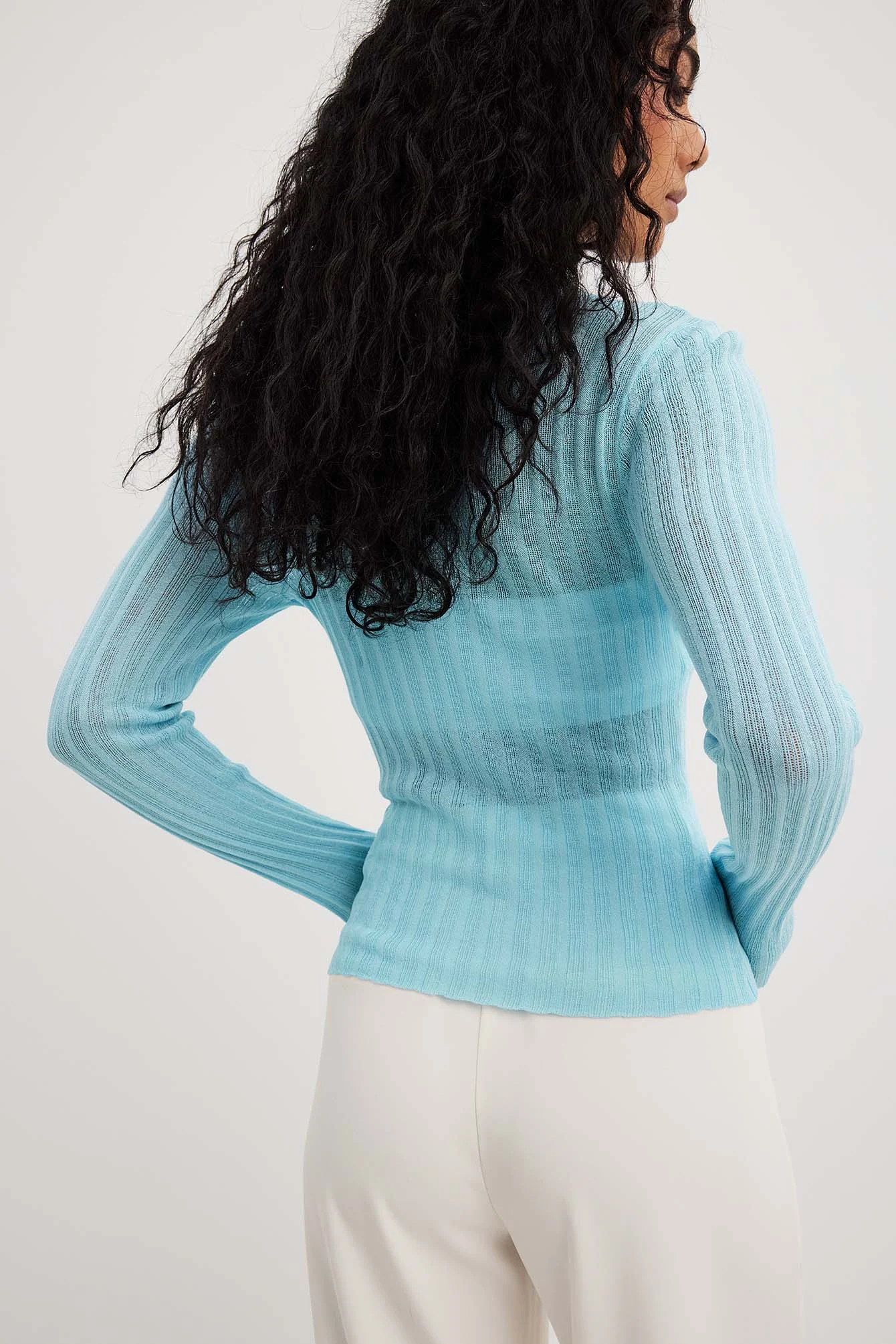 Feingestricktes Langarmshirt