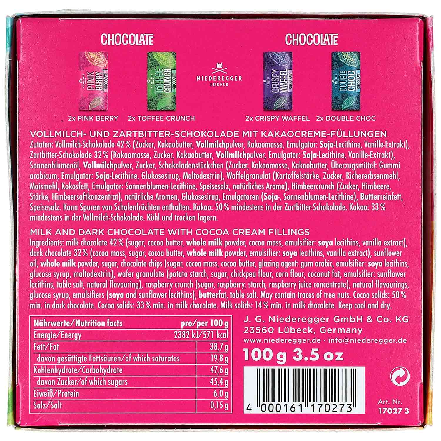 Niederegger 'Crazy Ladies' Love Chocolate 100g